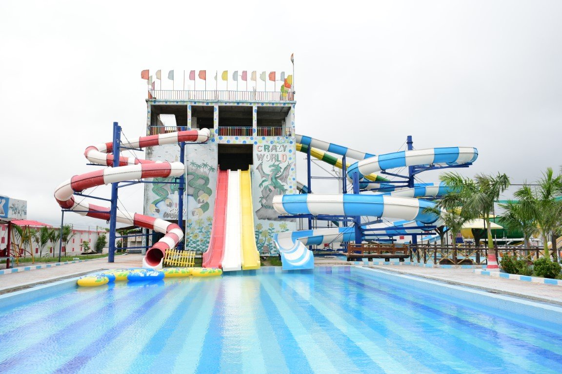 Guests riding the Music Express during the day